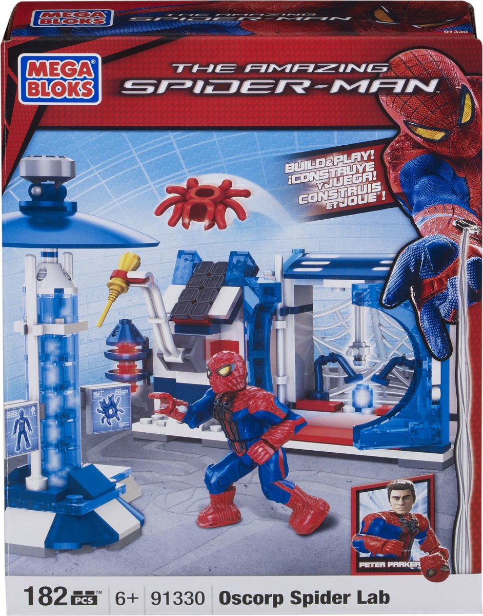 Mega Bloks The Amazing Spider-Man Oscorp Spider Lab