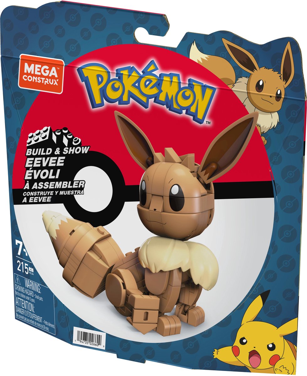 Mega Construx Pokemon - Eevee Bouwen En Laten Zien