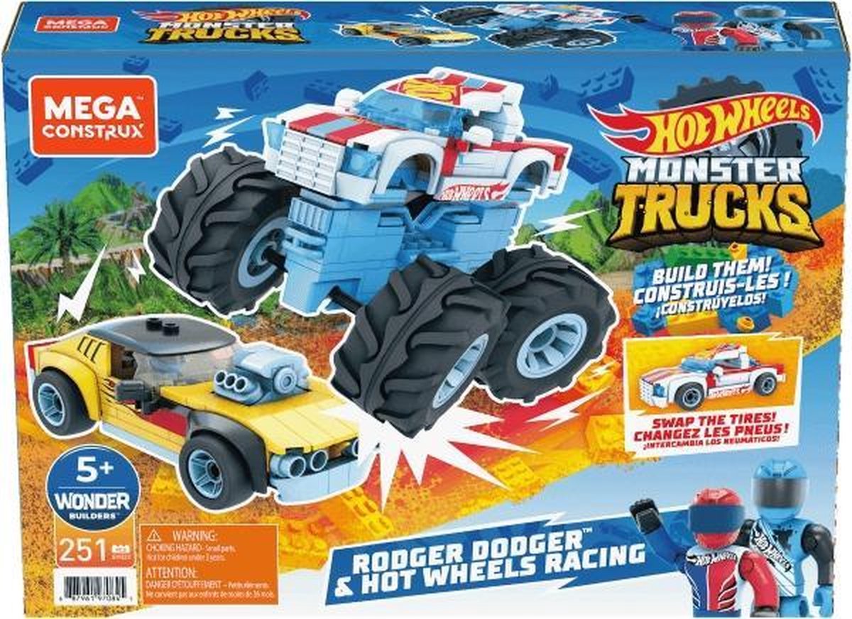 Mega construx Rodger Dodger & Hot Wheels Racing