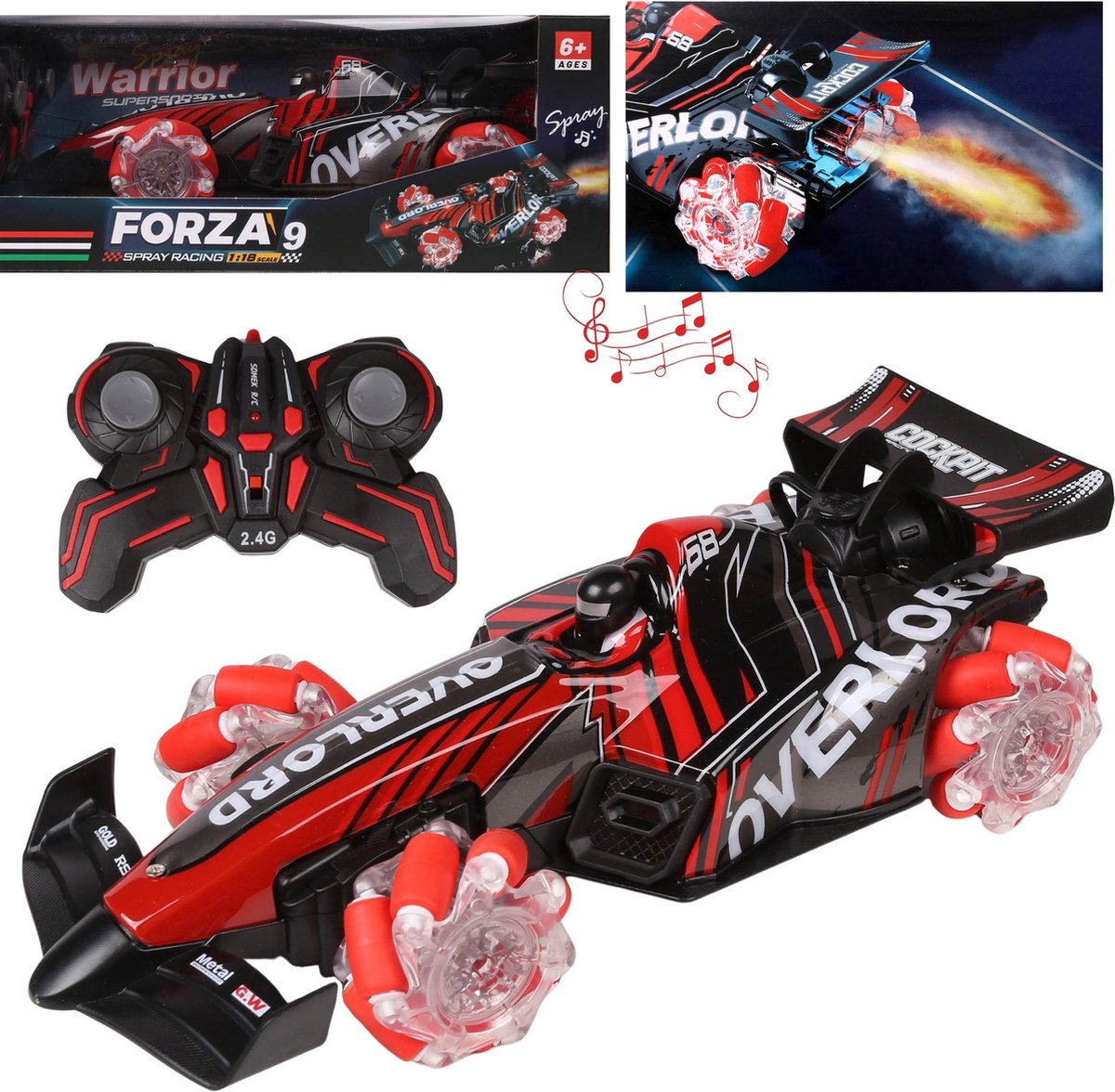 Op afstand bestuurbare raceauto, kinderspeelgoed MEGA CREATIVE