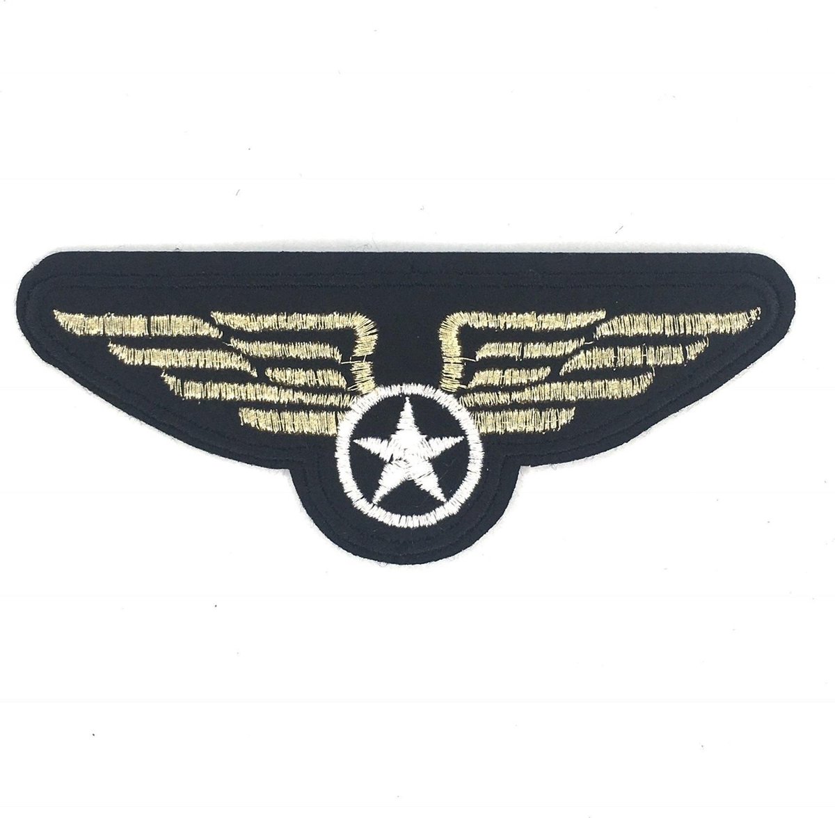 MegaMooi Airforce Embleem Strijk Patch Met Star And Wings 11,3 x 4,6 cm