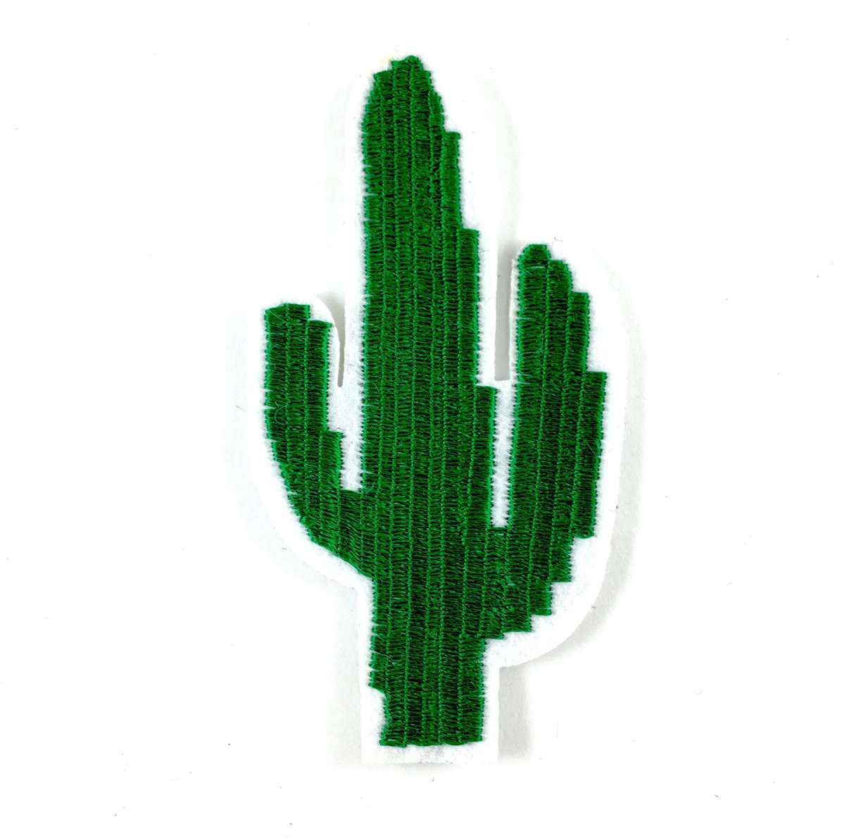 MegaMooi Donker Groene Cactus Strijk Strijk Patch 4 x 7 cm