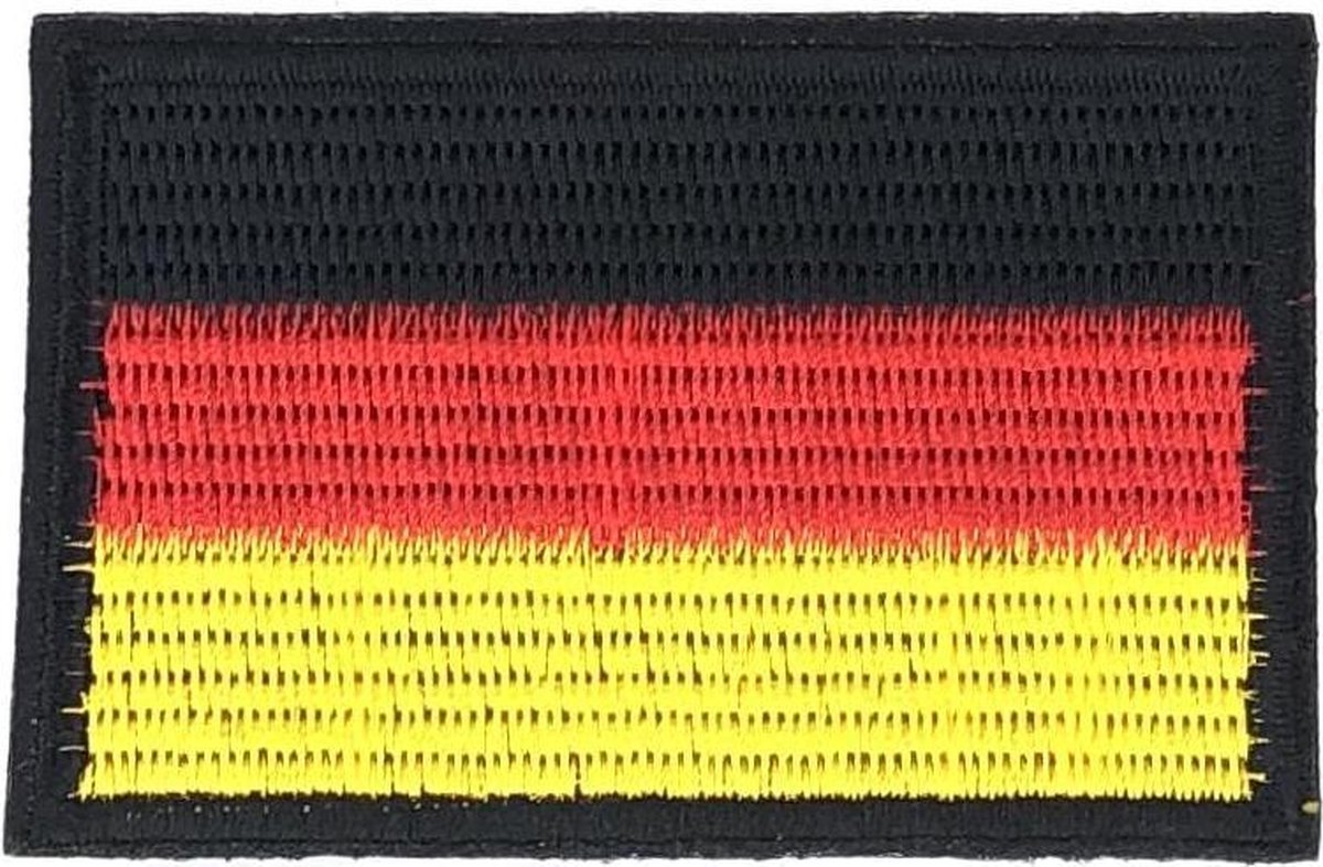 MegaMooi Duitse Vlag Strijk Embleem Patch 7,7 x 5 cm