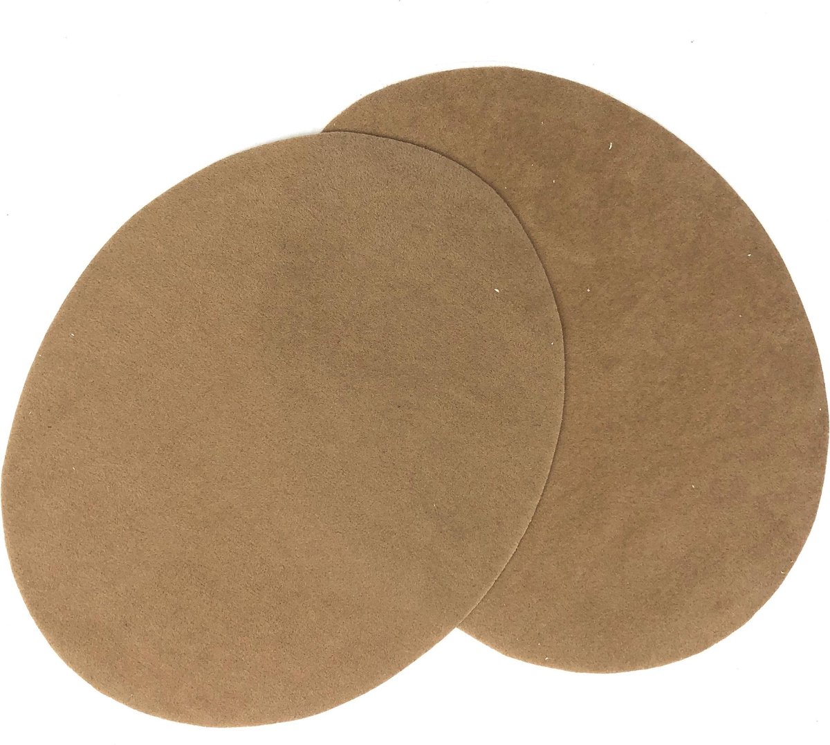 MegaMooi Elleboog Knie Strijk Patches Beige 14 x 11 cm