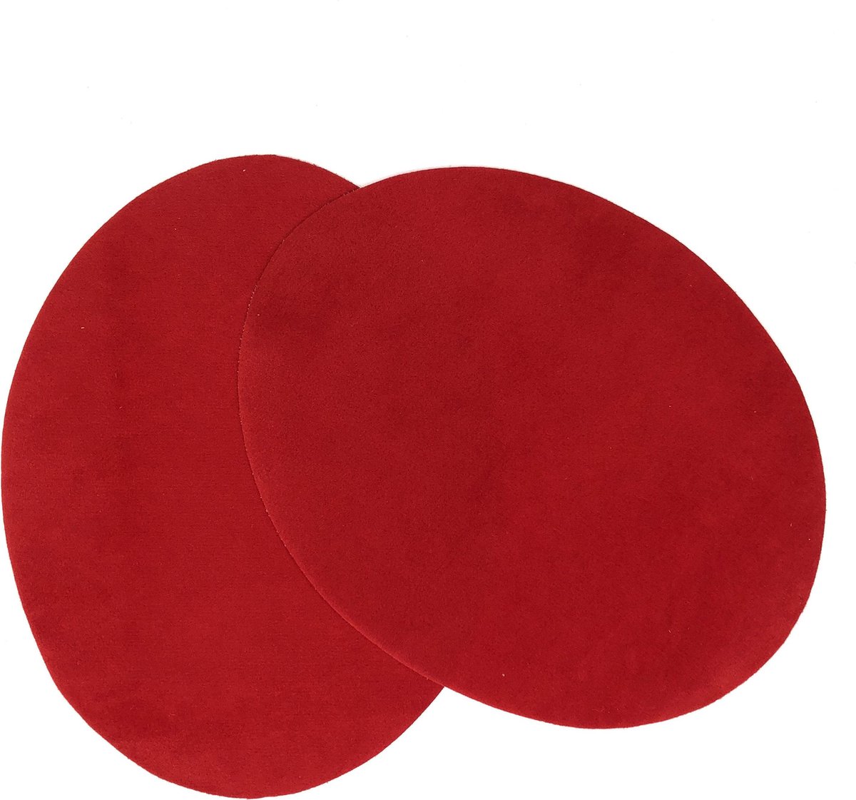 MegaMooi Elleboog Knie Strijk Patches Rood 14 x 11 cm