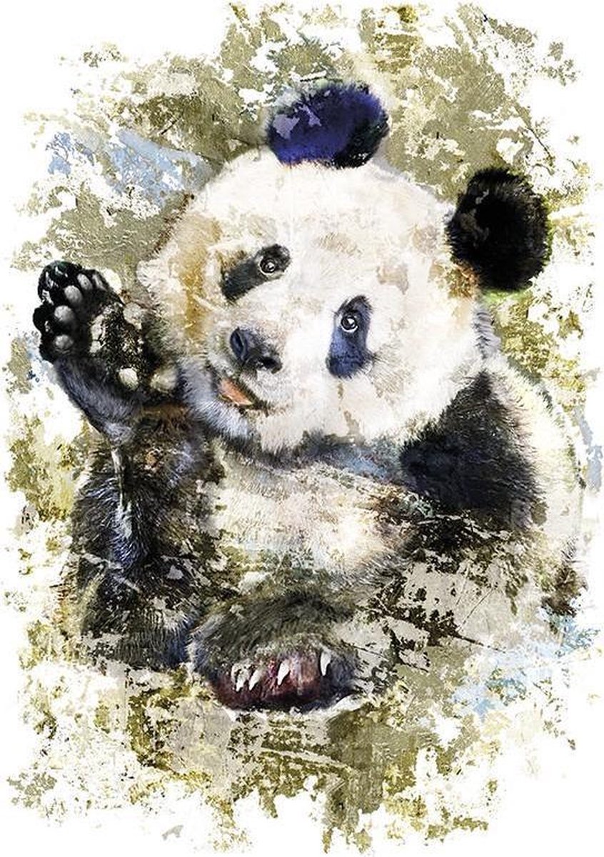 MegaMooi Panda Design Applicatie 29 x 20 cm