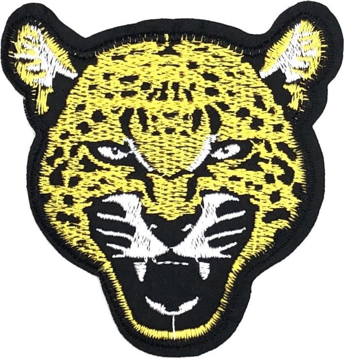 MegaMooi Panter Kop Strijk Patch 8,5 x 8,3 cm