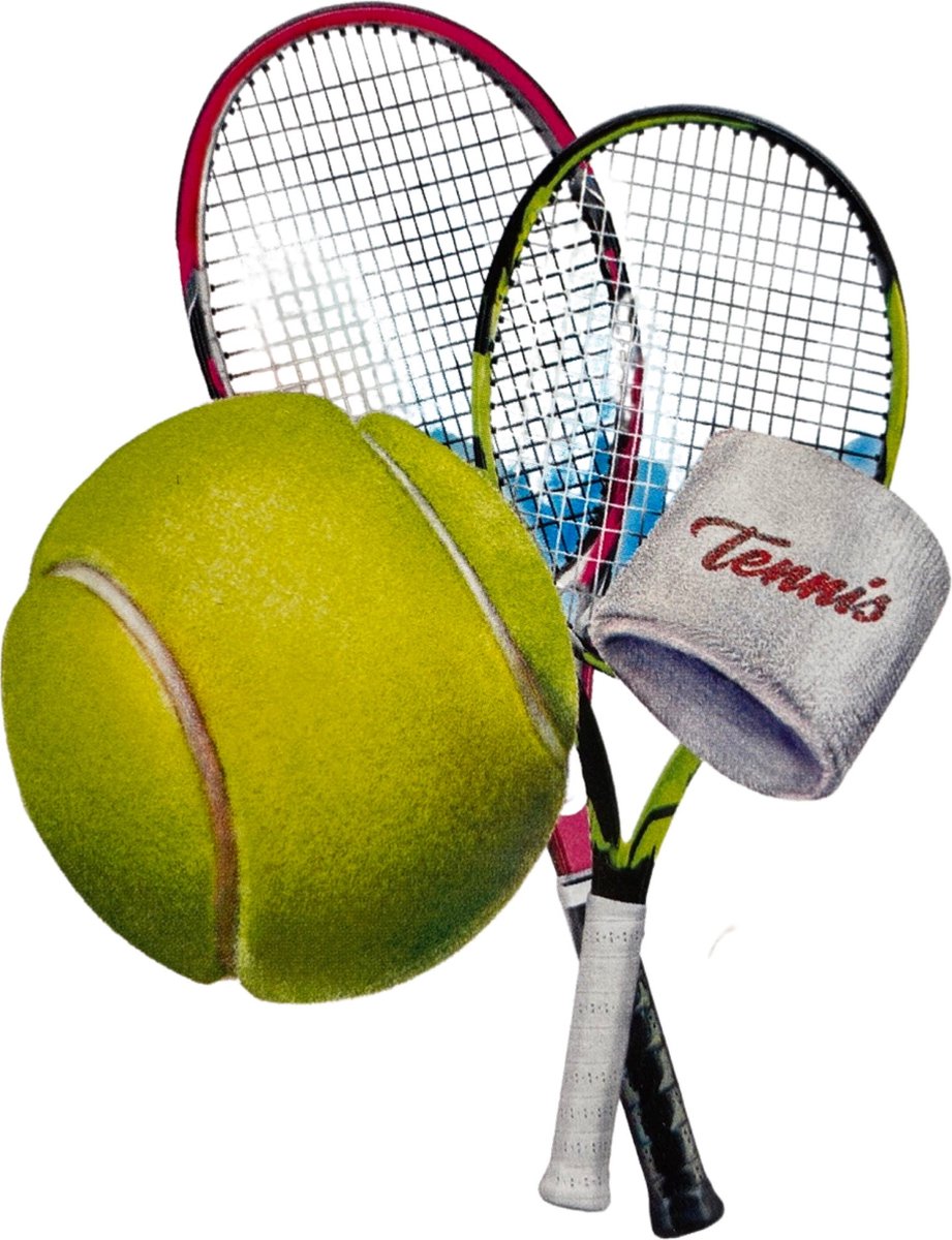 Tennis Club Strijk Applicatie Small B 8.5 x L 9.4 cm