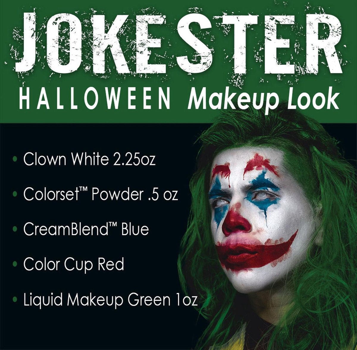 Halloween 2020 Complete Schmink Kit - The Joker (met stap-voor-stap instructiefilmpje)