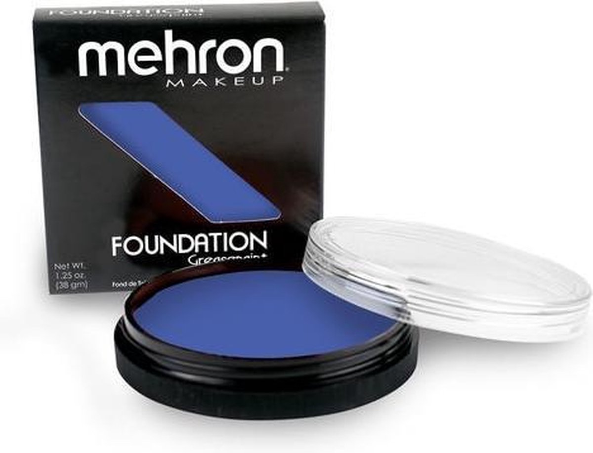 Mehron Dekkende Foundation Greasepaint Blauw