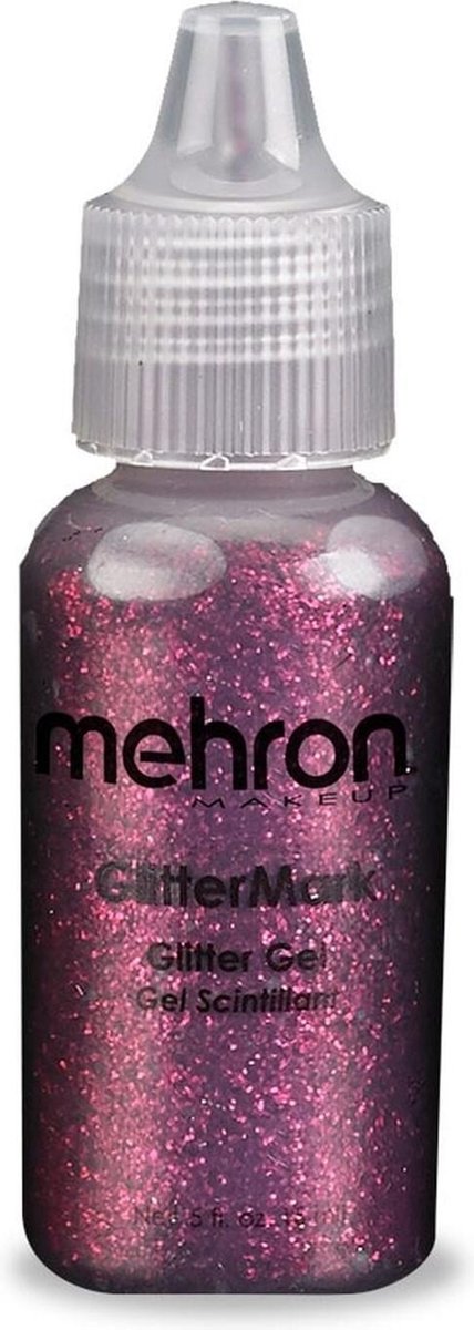 Mehron Glittermark Schmink en Makeup Glittergel - Cabernet Rood