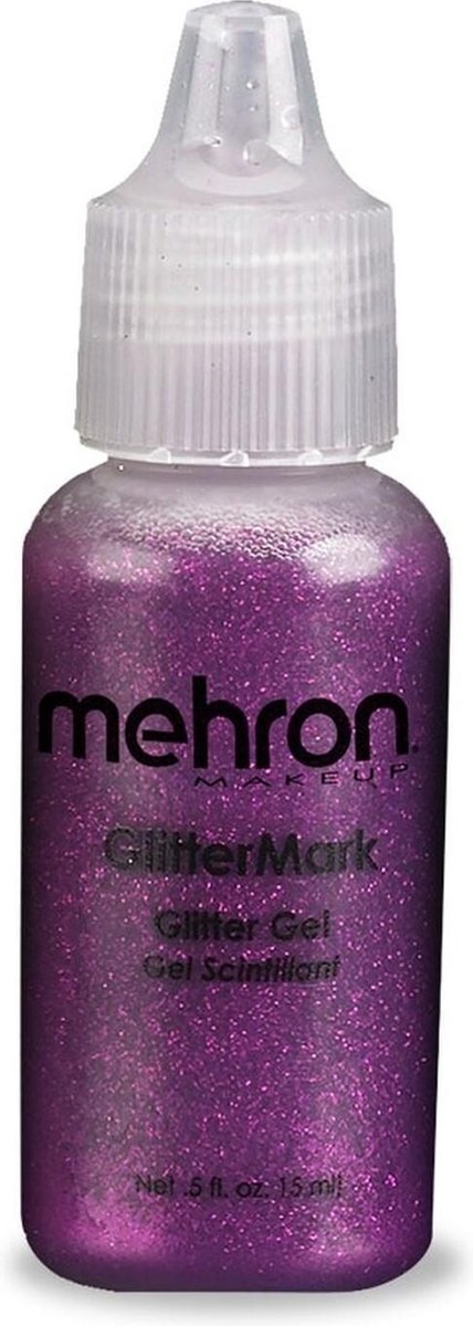 Mehron Glittermark Schmink en Makeup Glittergel - Fuchsia Roze