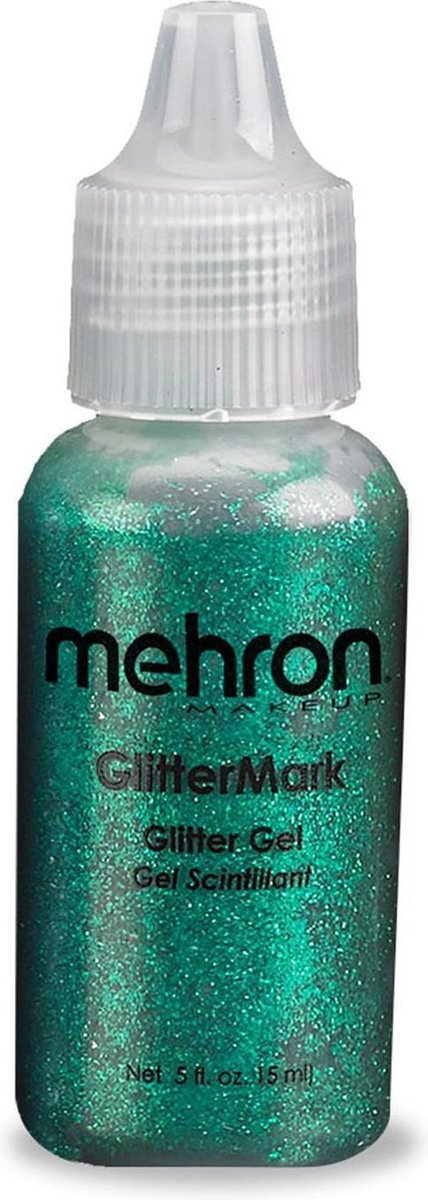 Mehron Glittermark Schmink en Makeup Glittergel - Groen