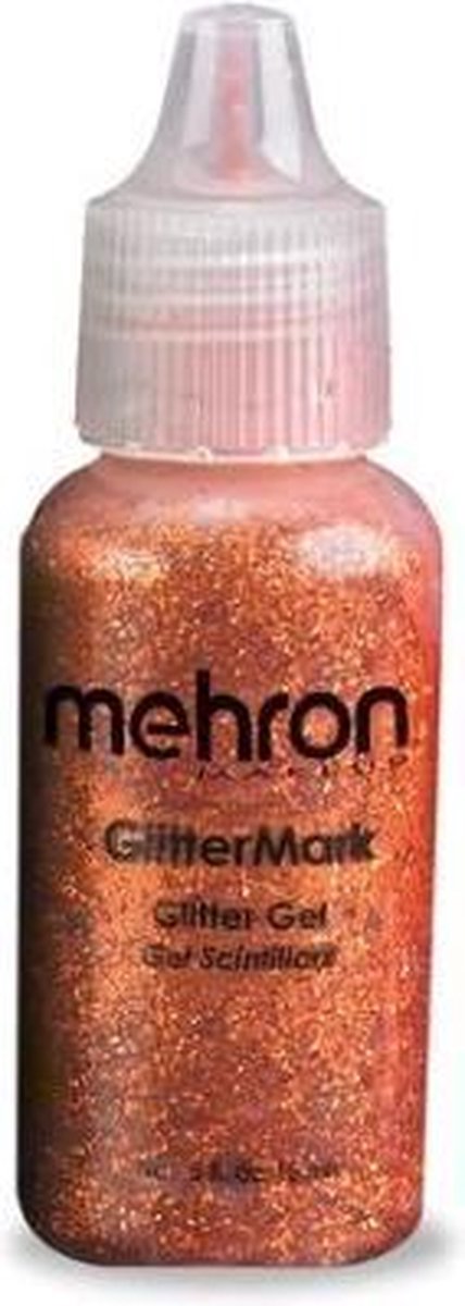 Mehron Glittermark Schmink en Makeup Glittergel - Orange Harvest