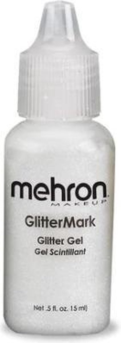 Mehron Glittermark Schmink en Makeup Glittergel - Wit