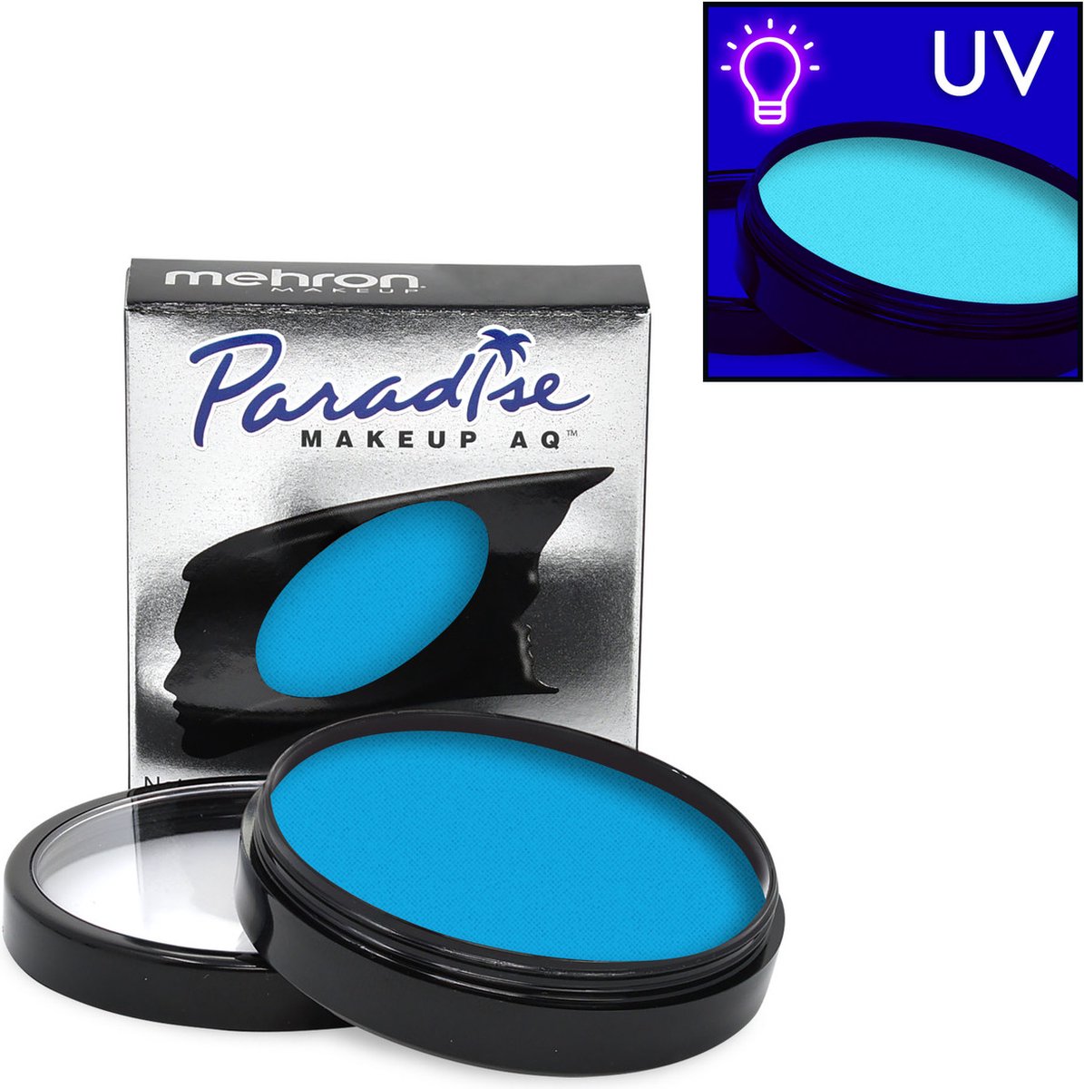 Mehron Paradise AQ Schmink op waterbasis Neon UV Glow Celestial - 40 gr (licht op onder blacklight)