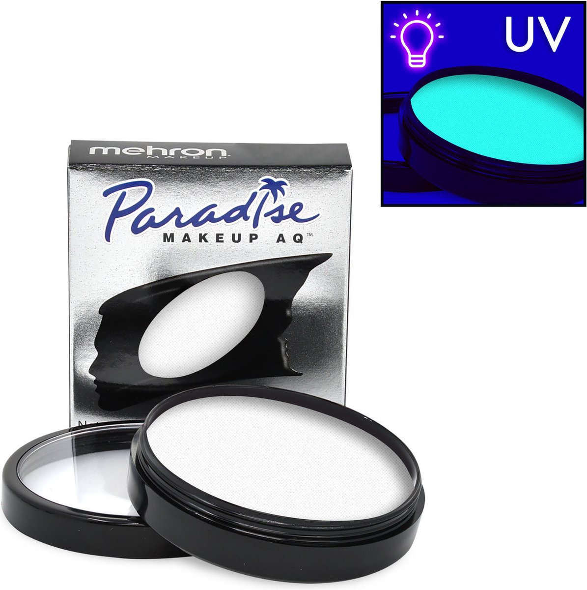 Mehron Paradise AQ Schmink op waterbasis Neon UV Glow Dark Matter - 40 gr (licht op onder blacklight)