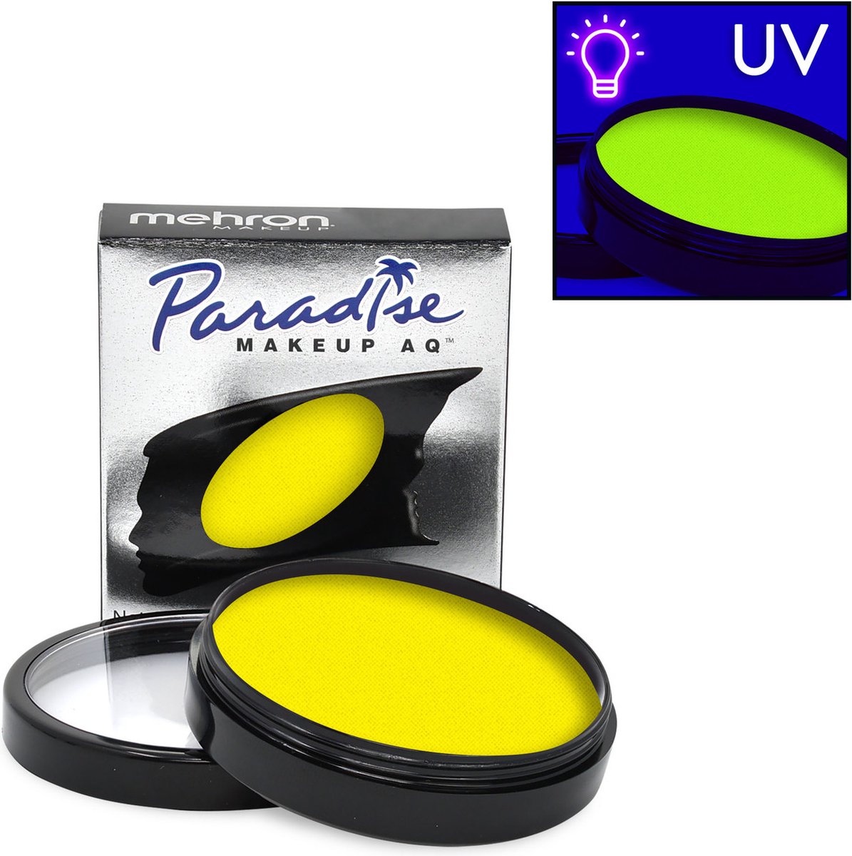 Mehron Paradise AQ Schmink op waterbasis Neon UV Glow Stardust - 40 gr (licht op onder blacklight)