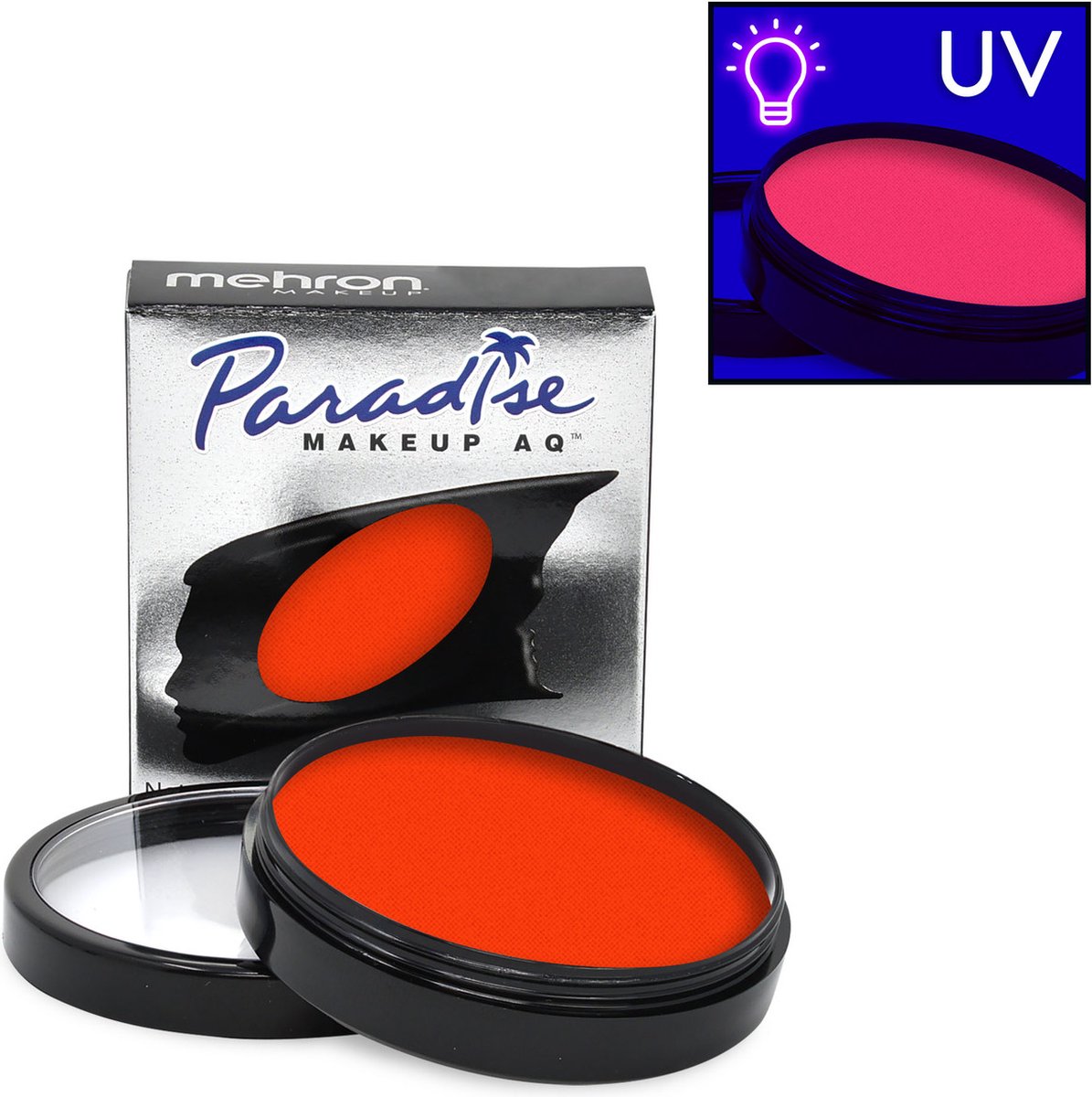 Mehron Paradise AQ Schmink op waterbasis Neon UV Glow Supernova - 40 gr (licht op onder blacklight)