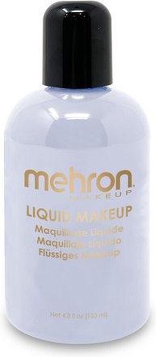 Mehron Vloeibare Schmink op Waterbasis - Moonlight wit - 130 ml