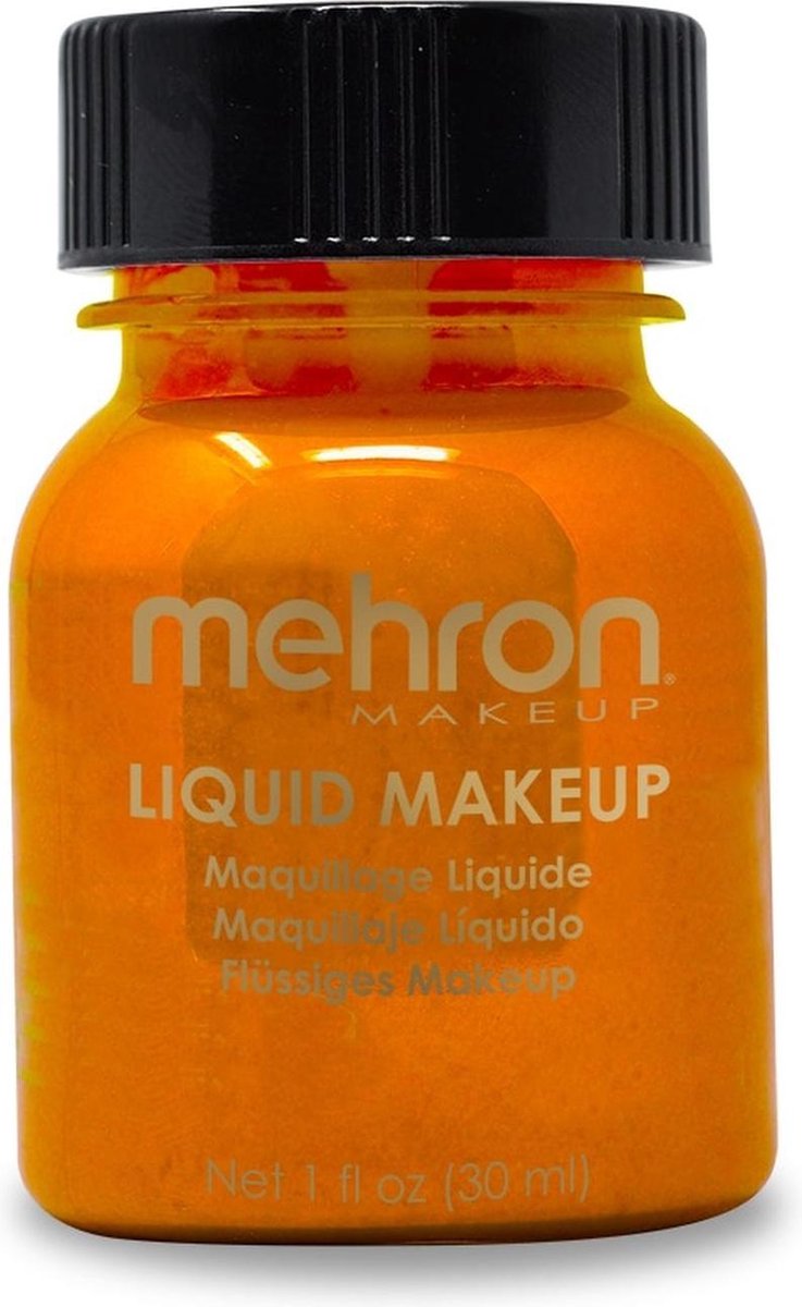 Mehron Vloeibare Schmink op Waterbasis - oranje - 30 ml