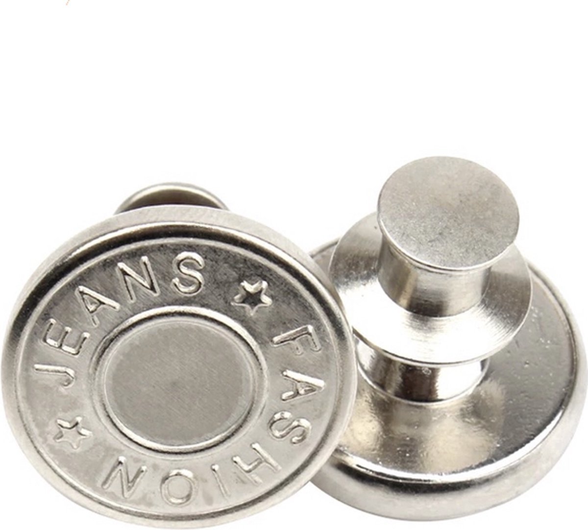 Jeansknoop - Spijkerbroek knoop - Verstelbaar - Herbruikbaar - Groter of kleiner