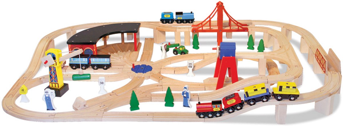 Melissa & Doug - Houten Treinbaan