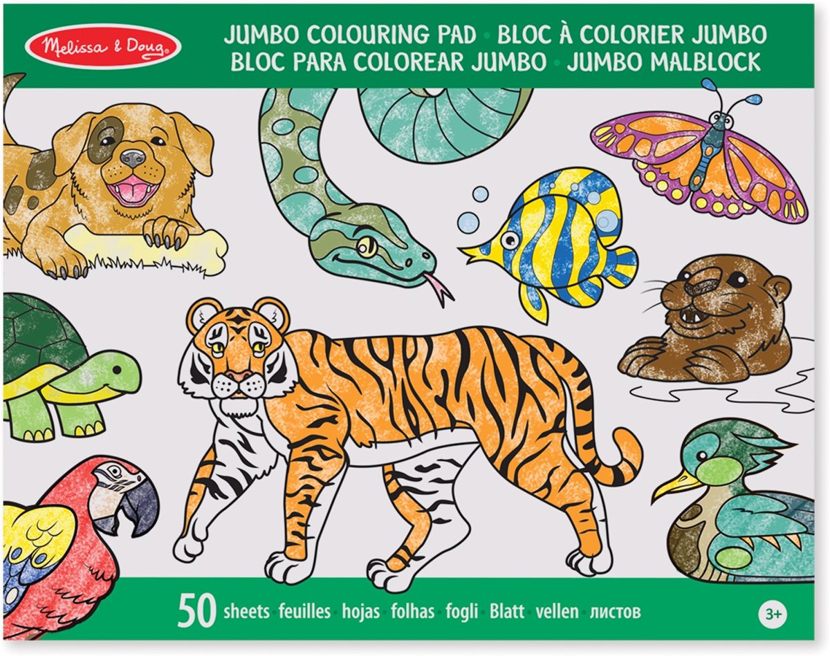 Melissa & Doug - Jumbo Kleurboek - Dieren