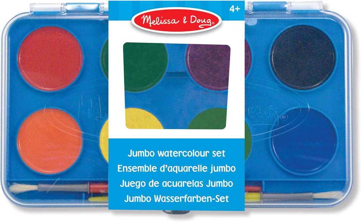 Melissa & Doug - Jumbo Waterverf - 8 kleuren