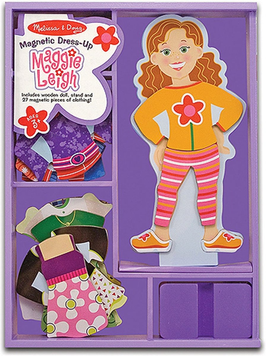 Melissa & Doug - Maggie Leigh - Magnetische Aankleedpop