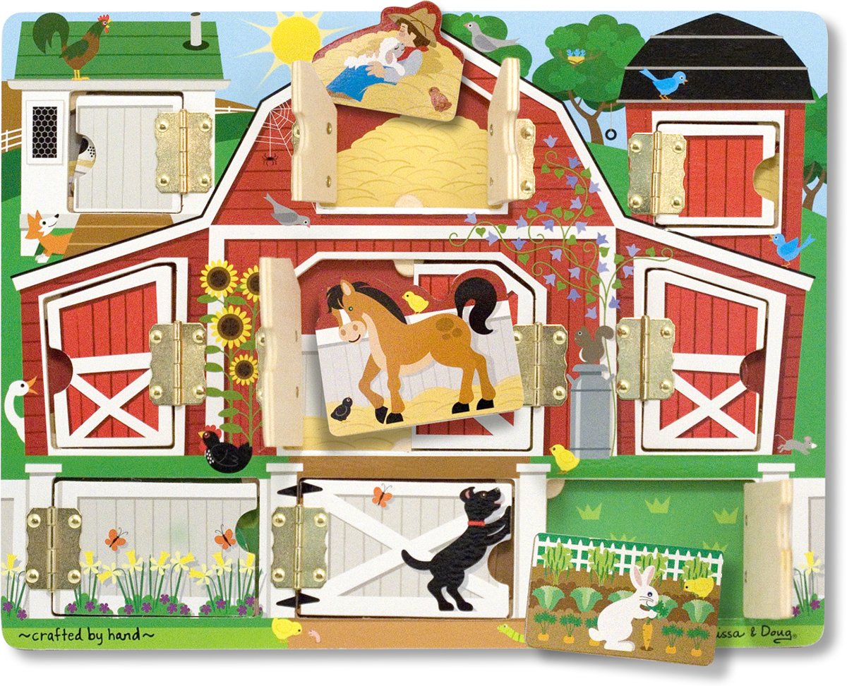 Melissa & Doug - Magnetic Farm Hide & Seek Board