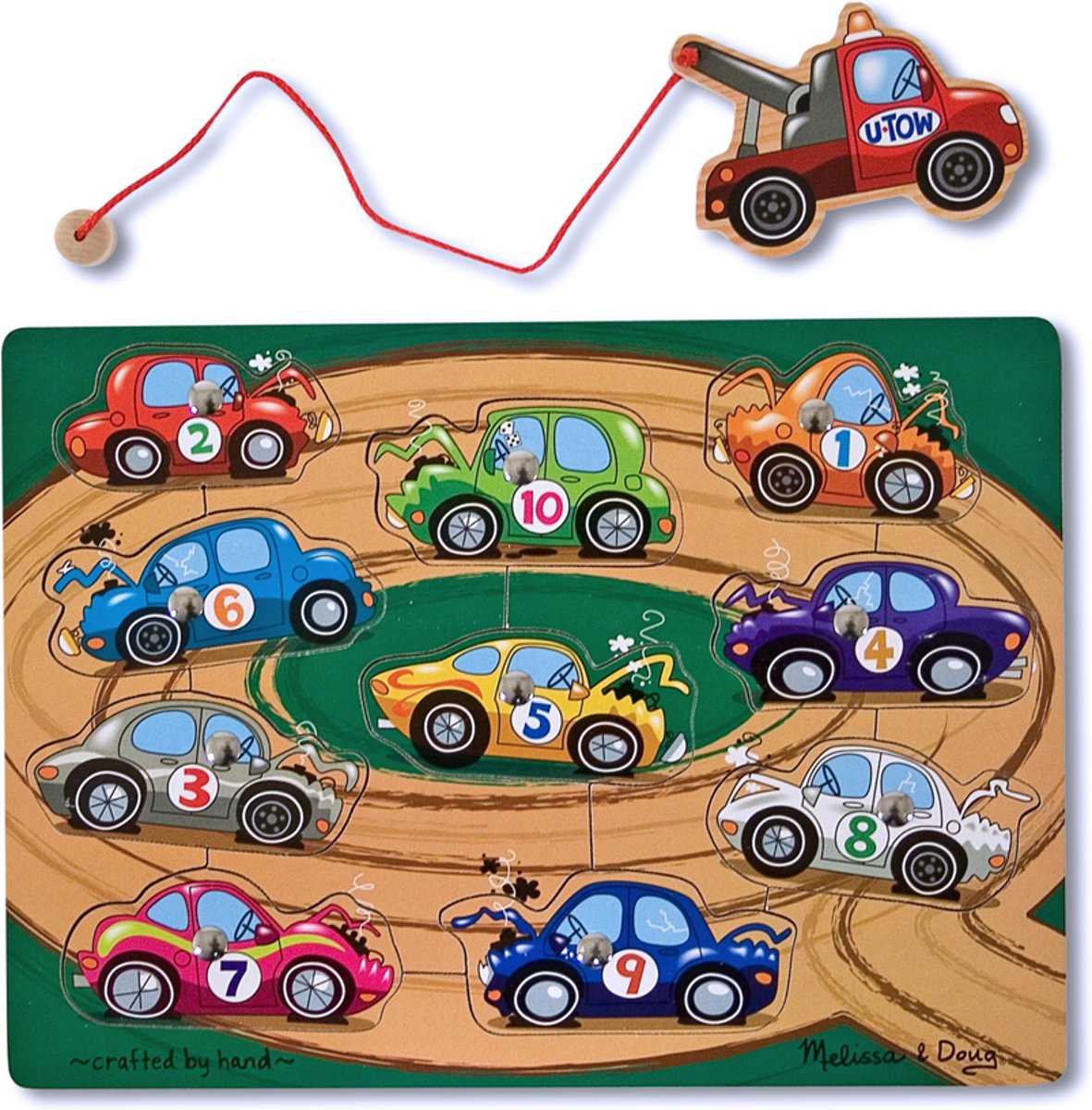 Melissa & Doug - Magnetic Wooden Game - Tow Truck