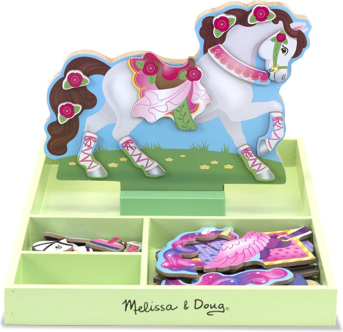 Melissa & Doug - Magnetisch Houten aankleedpop - Mijn Paard