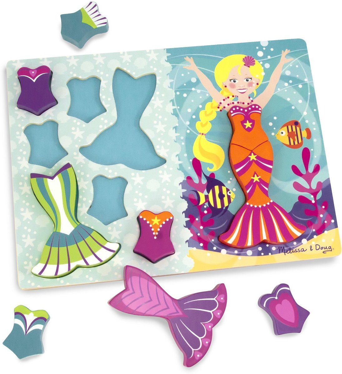 Melissa & Doug - Mermaid Dress-Up Chunky Puzzle