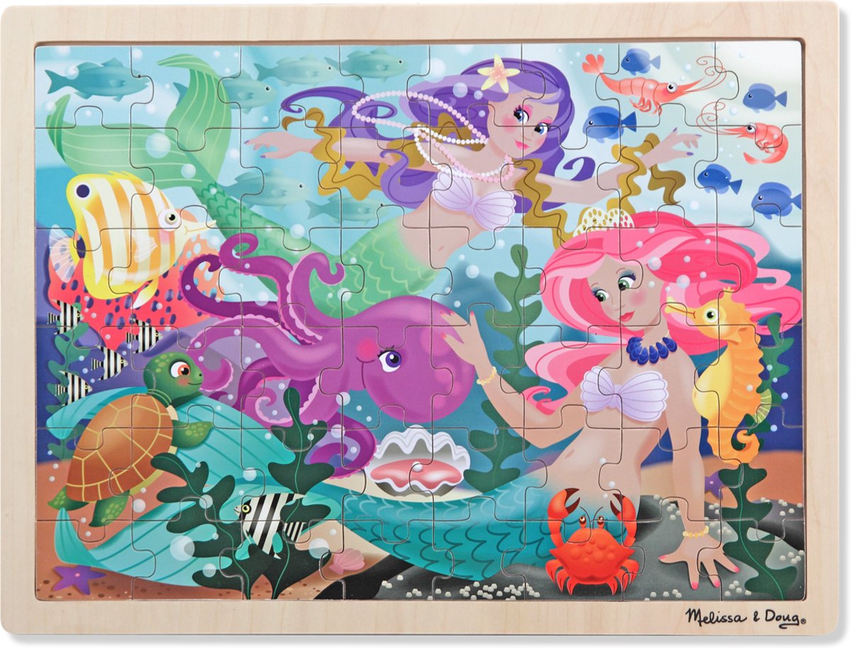 Melissa & Doug - Mermaid Fantasea Legpuzzel - 48pc