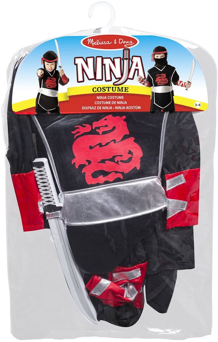 Melissa & Doug - Ninja - verkleedkleding - 3-6 jaar