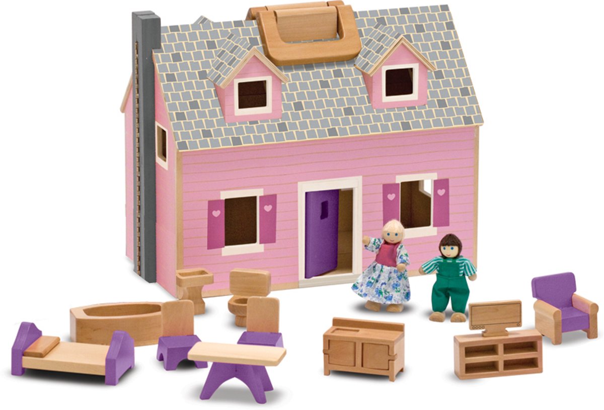 Melissa & Doug - Openklapbaar Poppenhuis