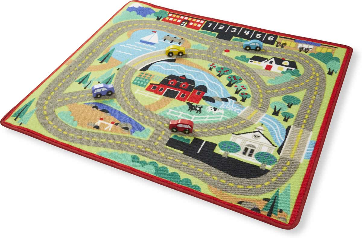 Melissa & Doug - Round the Town Road Rug