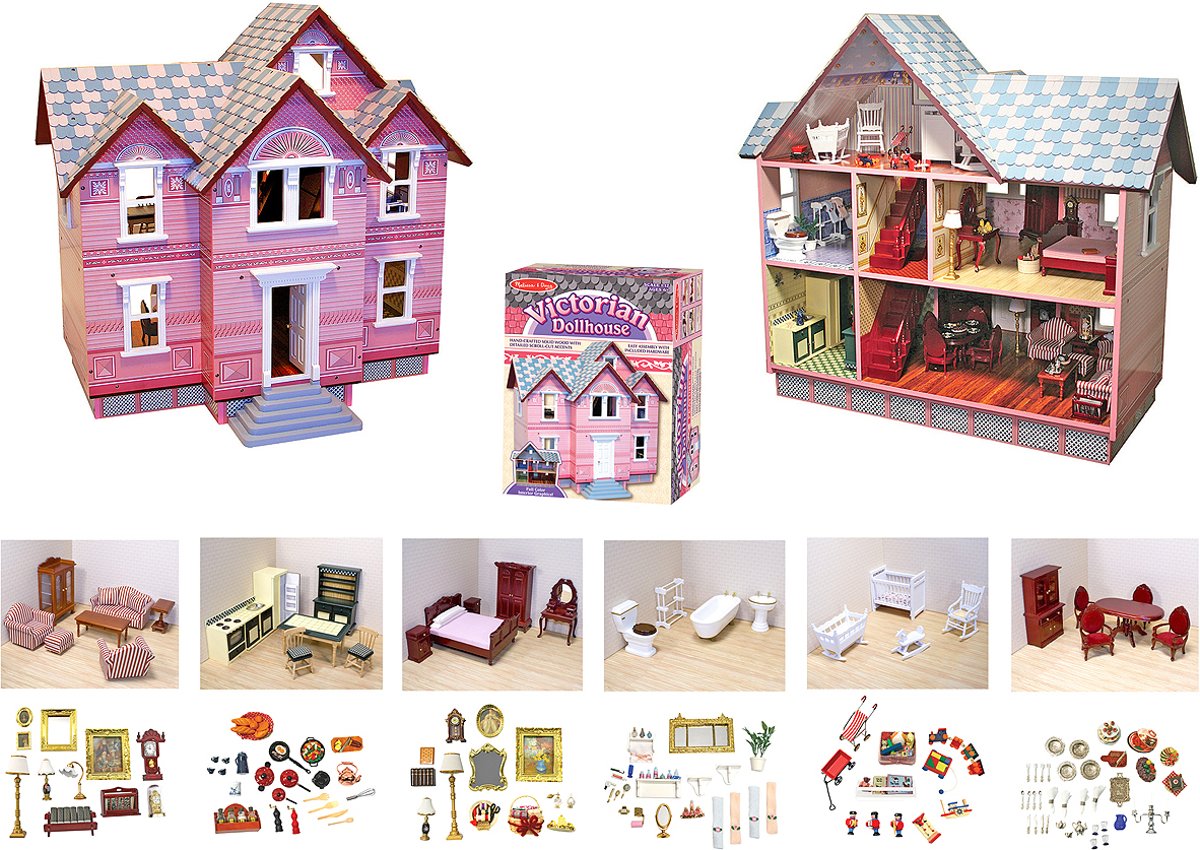 Melissa & Doug - Victoriaans Poppenhuis