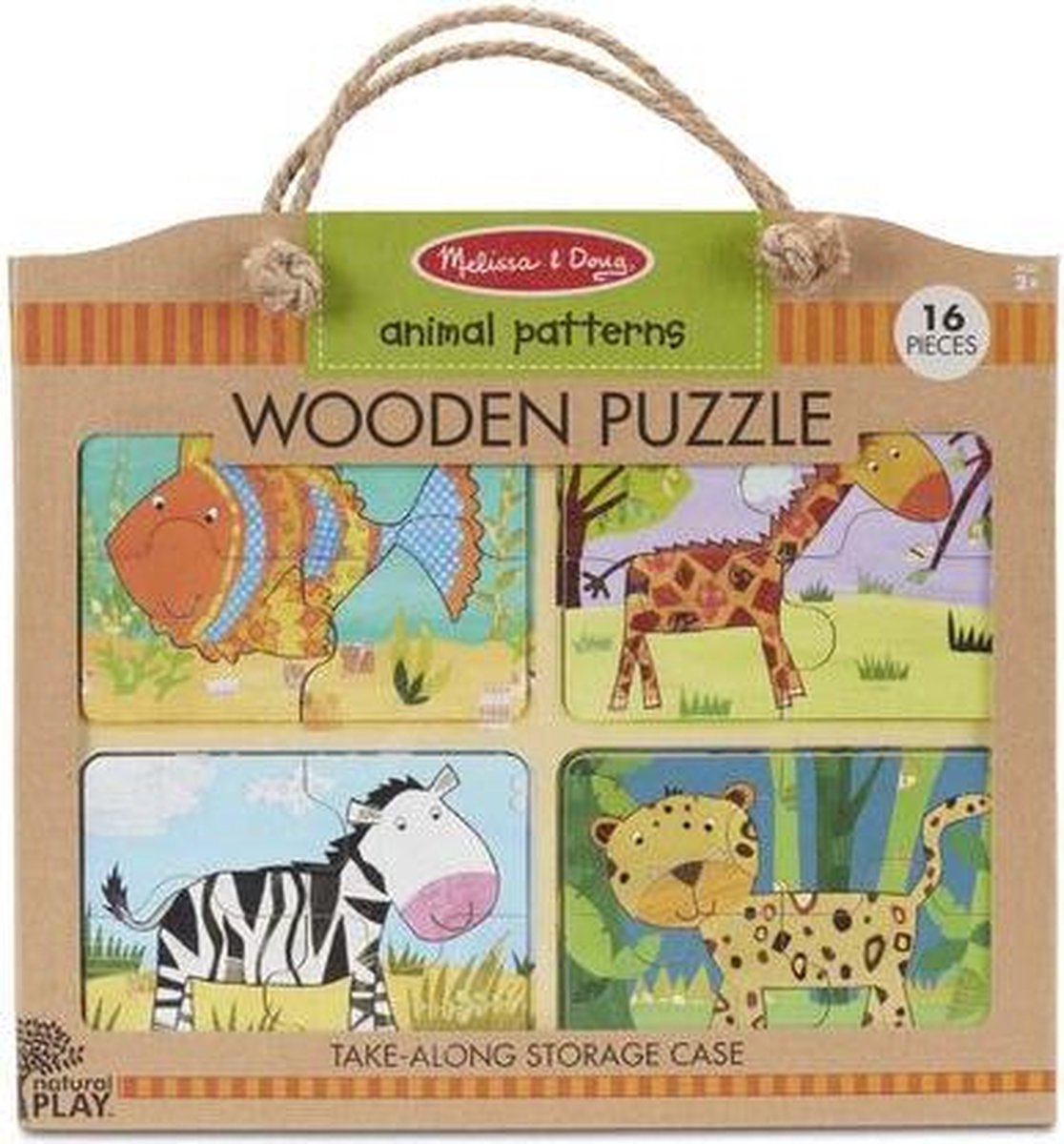 Melissa & Doug Eco Vriendelijke Puzzel - 4 puzze