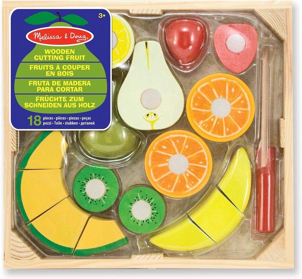 Melissa & Doug Houten Fruit Om Te Snijden 18-delig