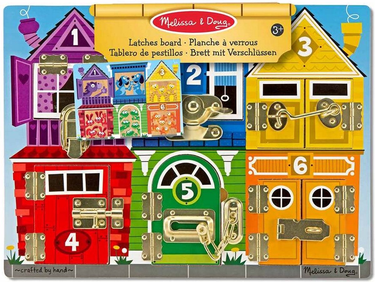 Melissa & Doug Houten Speelbord Deuren en Sloten