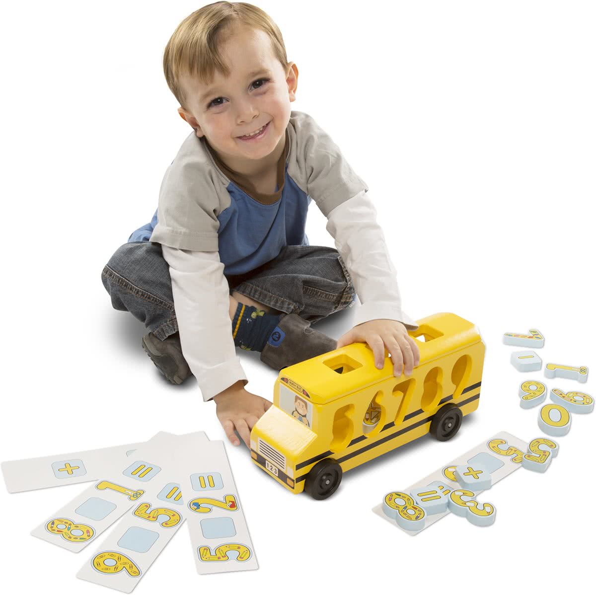 Melissa & Doug Number Matching Maths Bus Kind Jongen/meisje educatief speelgoed