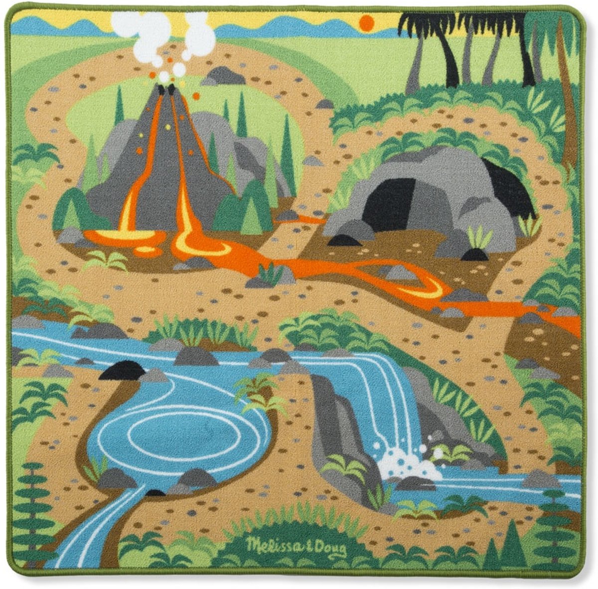 Melissa & Doug Prehistoric Playground Speelkleed 90 X 100 Cm