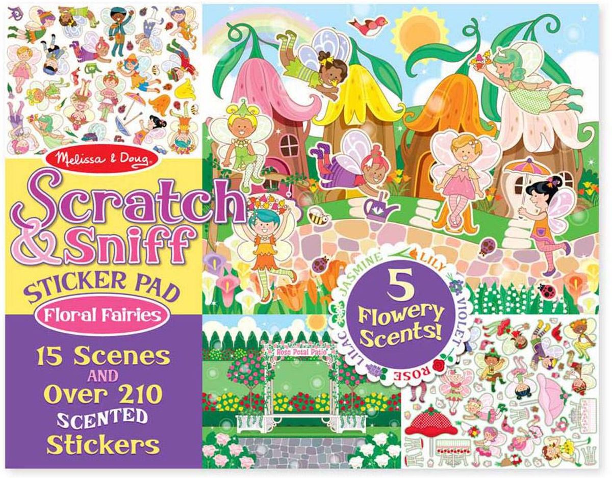 Melissa & Doug Scratch & Sniff Sticker Pad - Floral Fairies