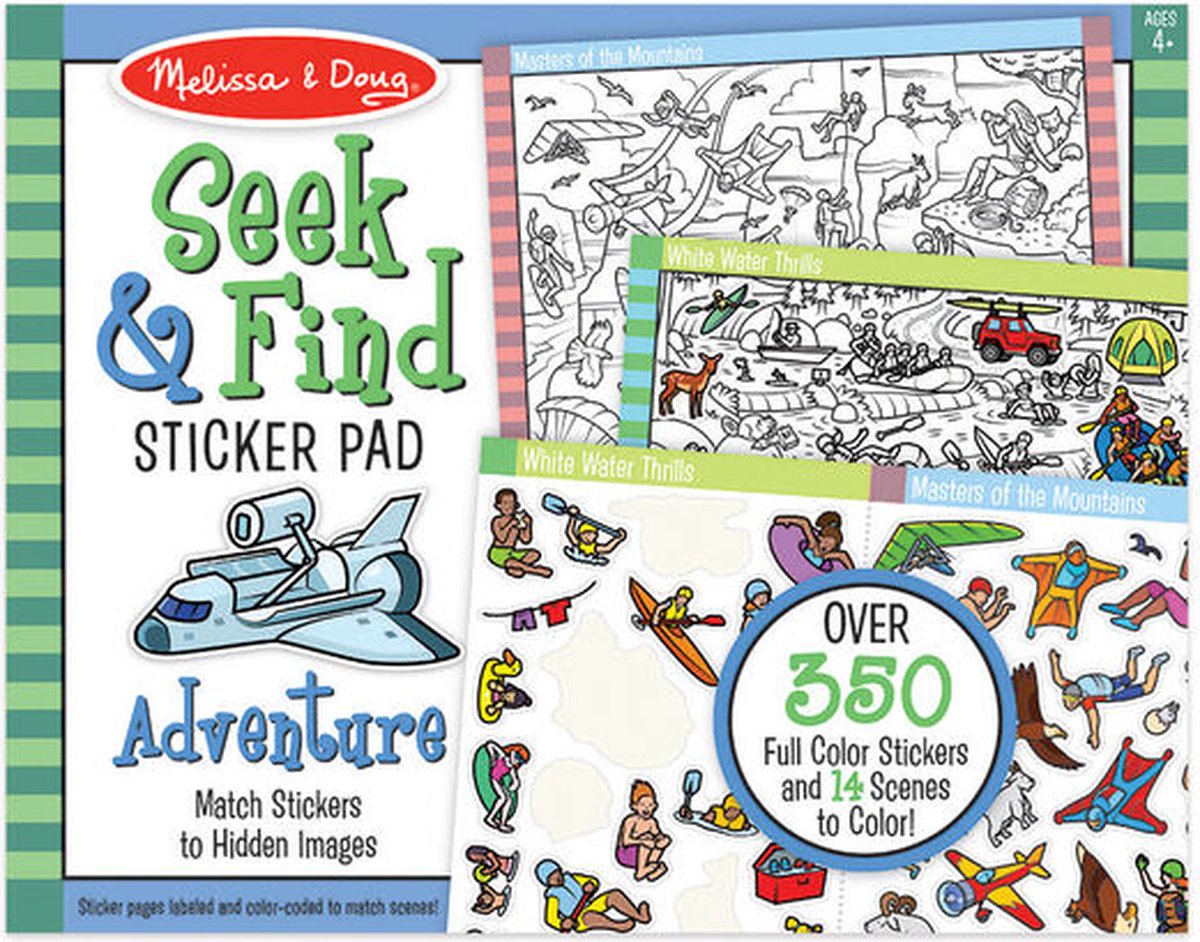 Melissa & Doug Seek & Find Sticker Pad - Adventure