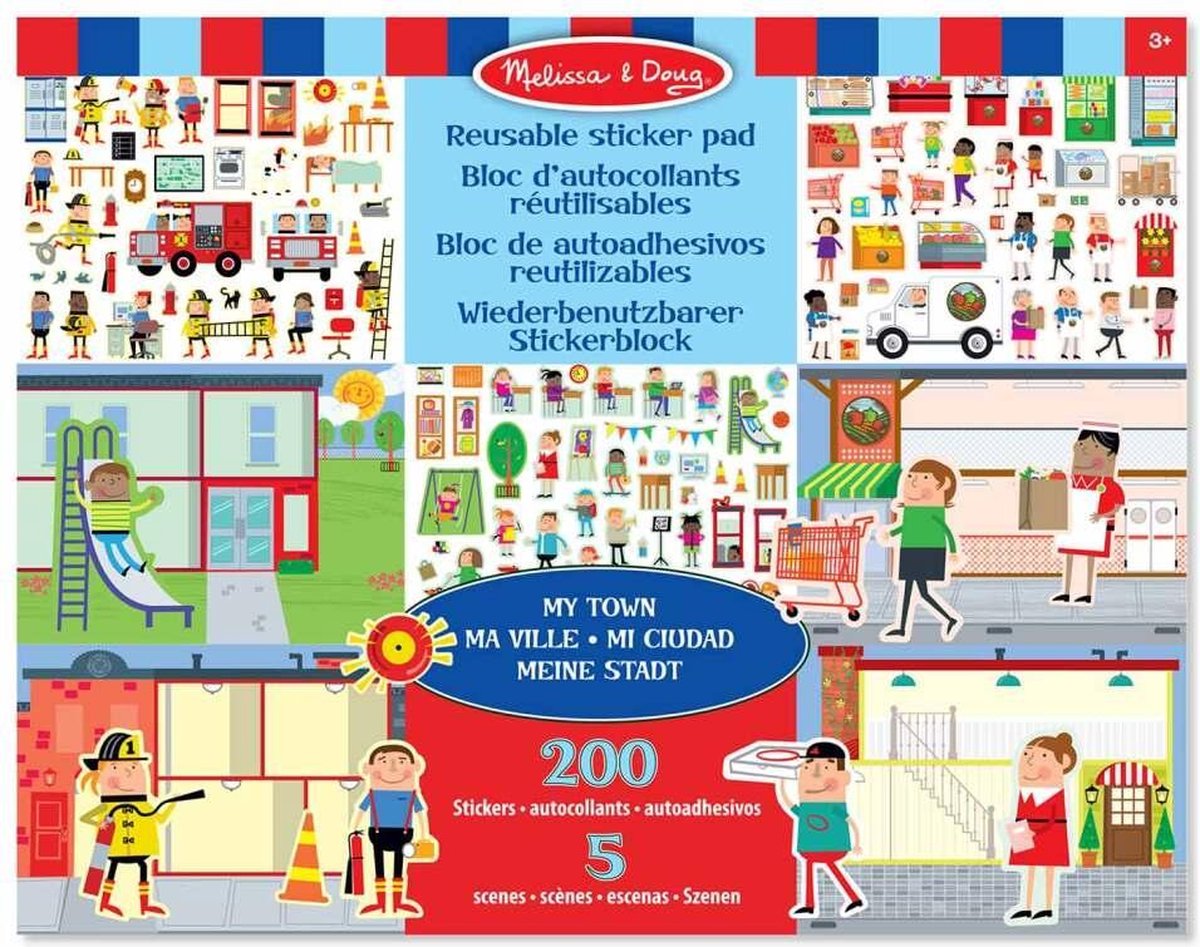 Melissa & Doug Stickerboek Mijn Stad + 200 Stickers