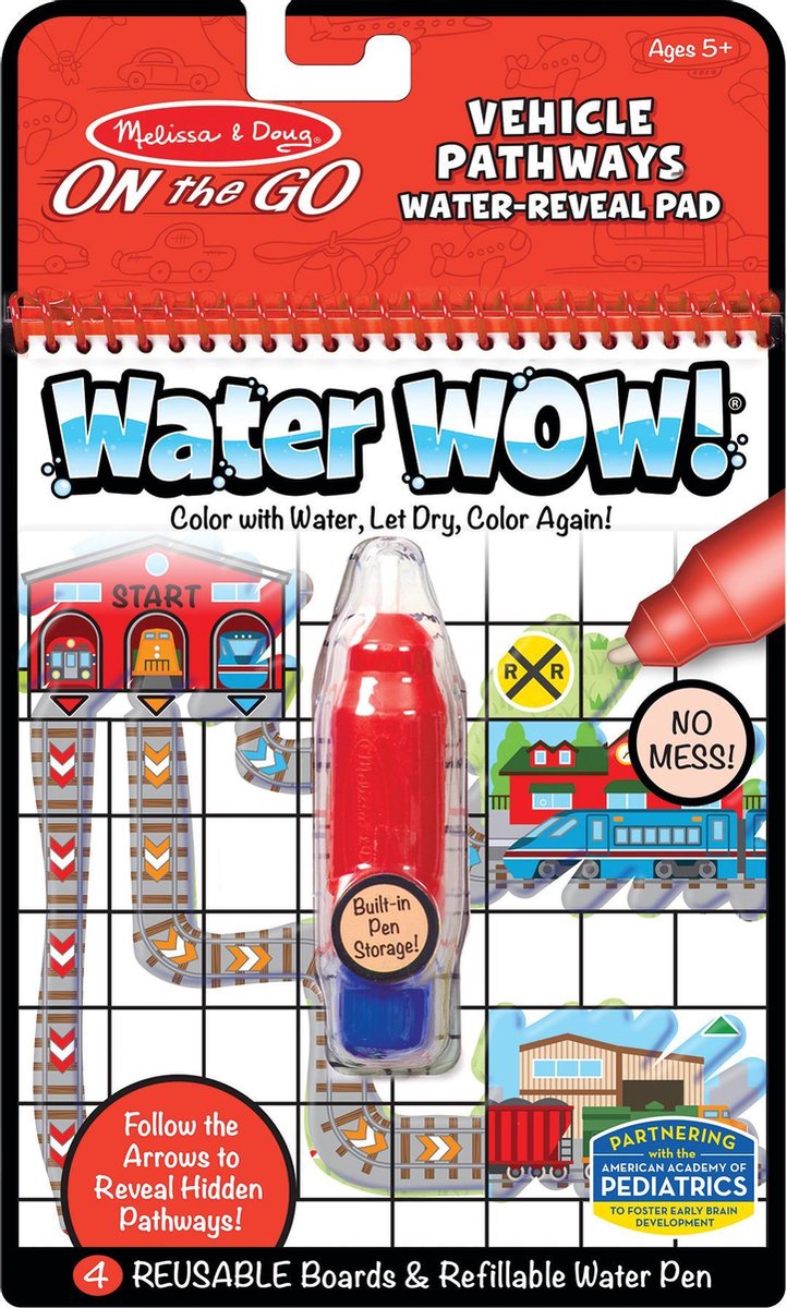 Melissa & Doug Water Wow Voertuigen paden