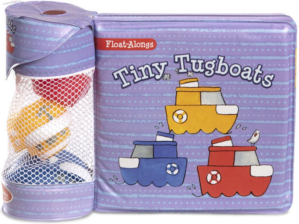 Melissa and Doug - Badboek met 3 kleine sleepboot speelfiguren