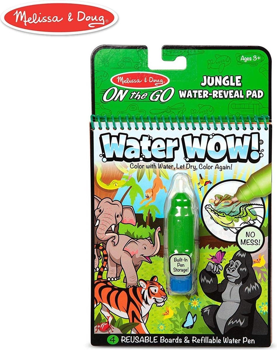   & Doug Water Wow kleurboek Jungle